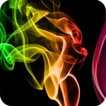 smoke wallpaper android application logo